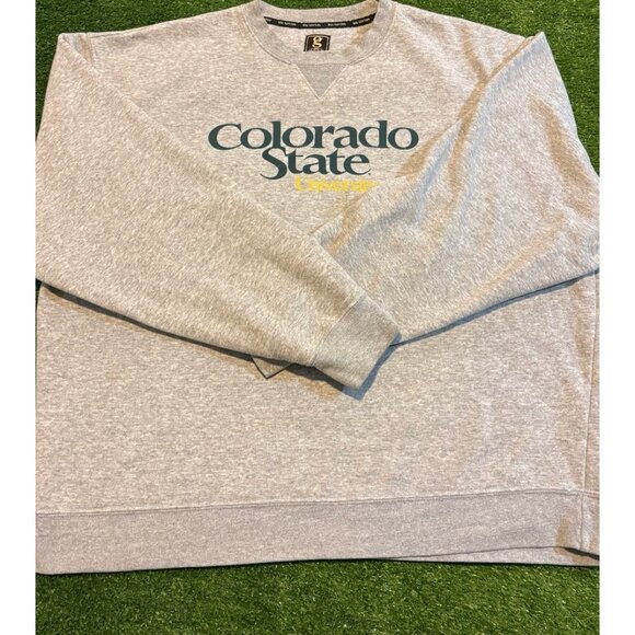 Vintage Colorado State Rams sweatshirt mens large gray green Y2K crewneck RK - Picture 6 of 11
